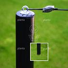 Palen zwart gecoat (incl. bevestigingsmateriaal)