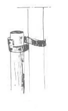 Bevestiging boompaal in 8 vorm