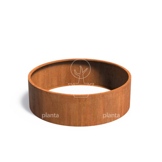 Cortenstaal cilinder (Circum) zonder bodem