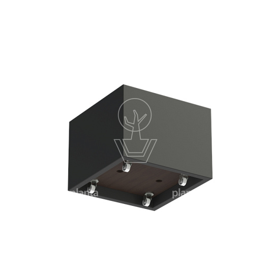 Polyester vierkant (Carrez) met wielen