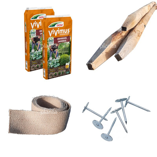 Aanplantpakket (universeel) zwaar kastanjehouten boompalen